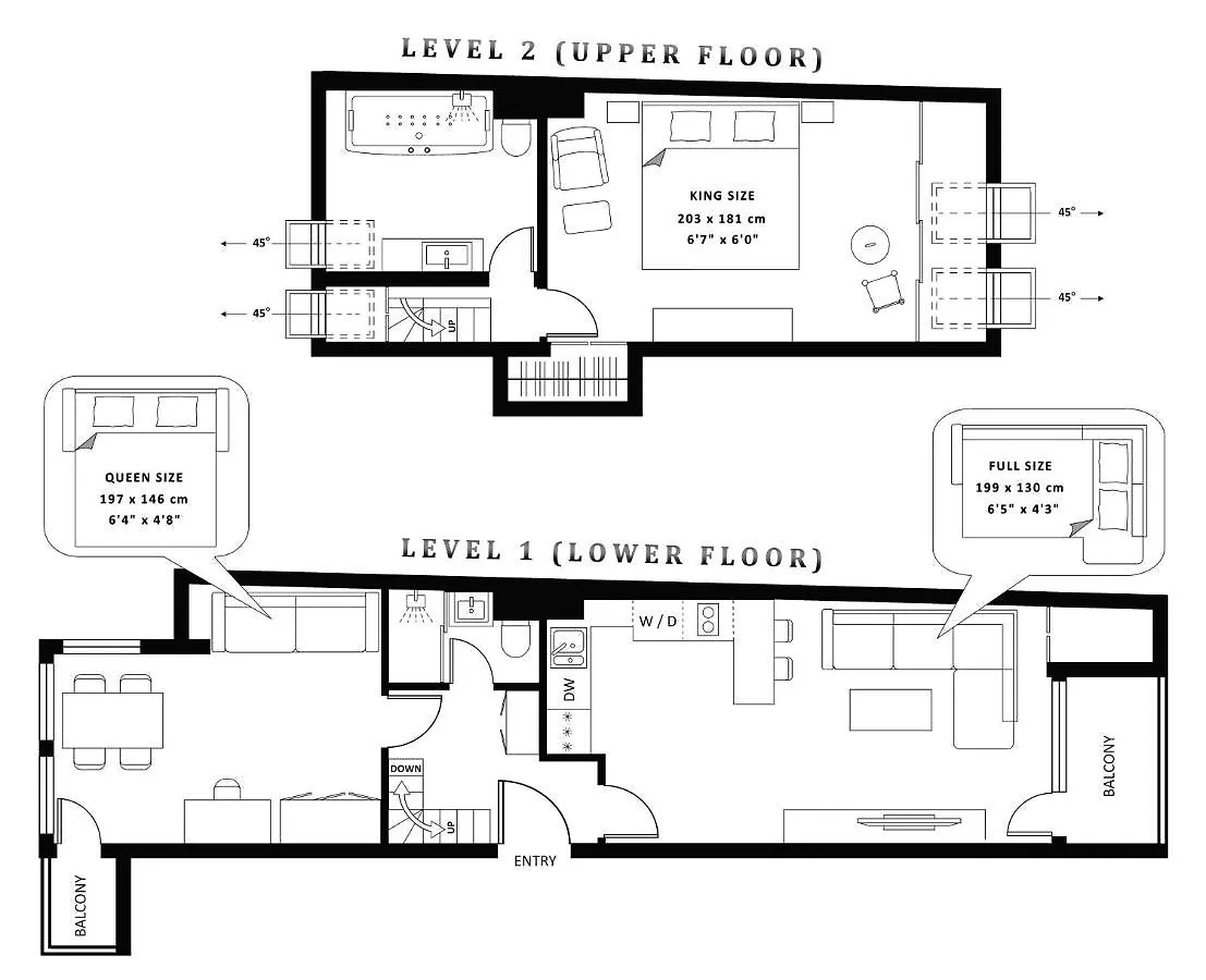 Unique Luxurious Jacuzzi Penthouse Duplex In City Center! 2 Baths! Free Parking! Sofia Apartment